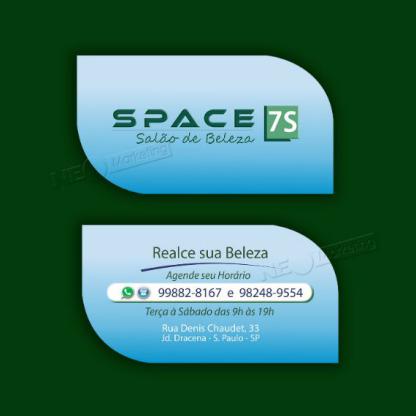 IMAGEM 2 -  Cartão de Visita: Laminado, Corte Especial e Verniz Localizado
