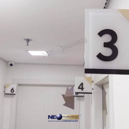 Placas de identificação para clínica