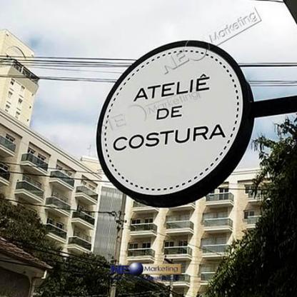 Placa redonda dupla face