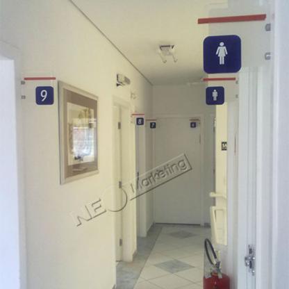 FOTO 6 - Placas de Sinalização de Salas e Consultórios