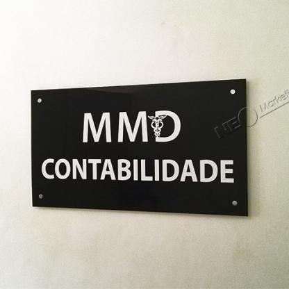 FOTO 29 - Placa de Acrílico Adesivada