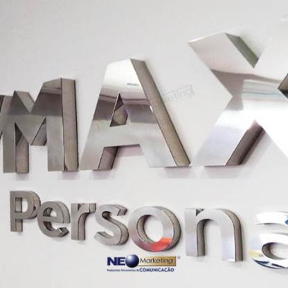 Letra Caixa em Aço Inox