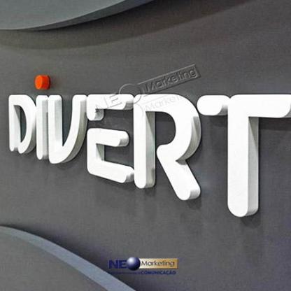 Logotipo MDF para Balcão de Recepção