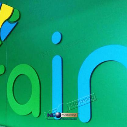 Letras em MDF para Parede de Recepção