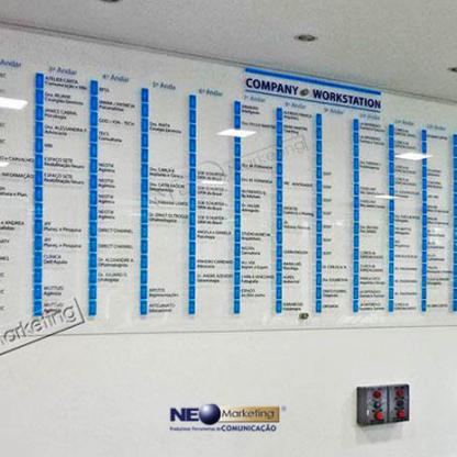 Placa em Acrílico de Identificação para Portaria 