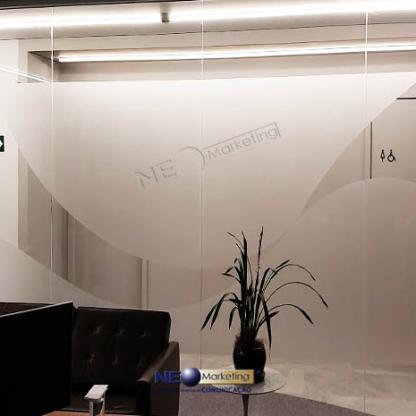 Adesivo jateado decorativo para escritório