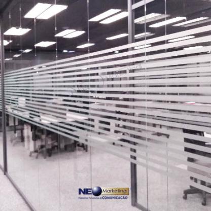 Sinalização de segurança porta de vidro