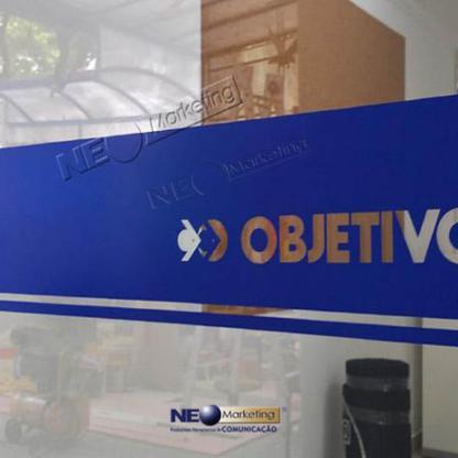 Adesivo porta de vidro para escolas